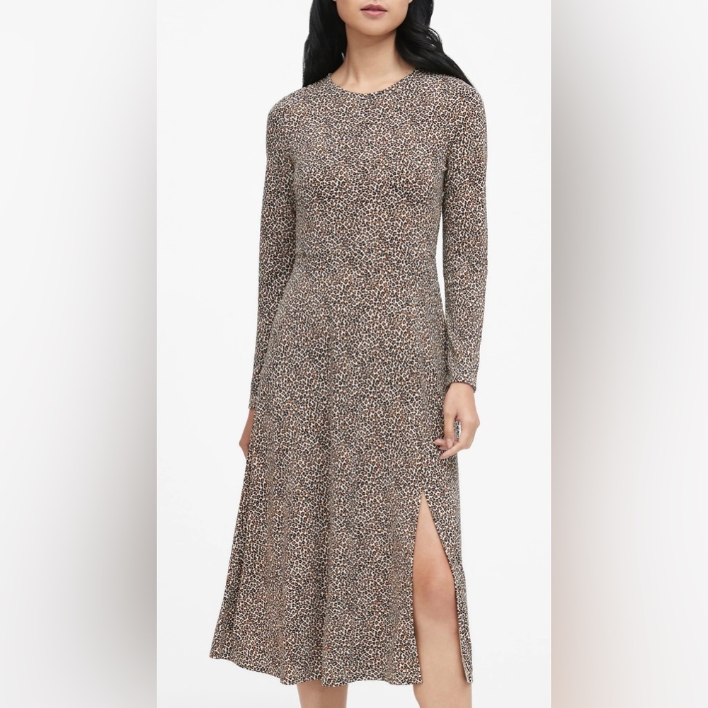 Banana Republic Leopard Print Long Dress Size S